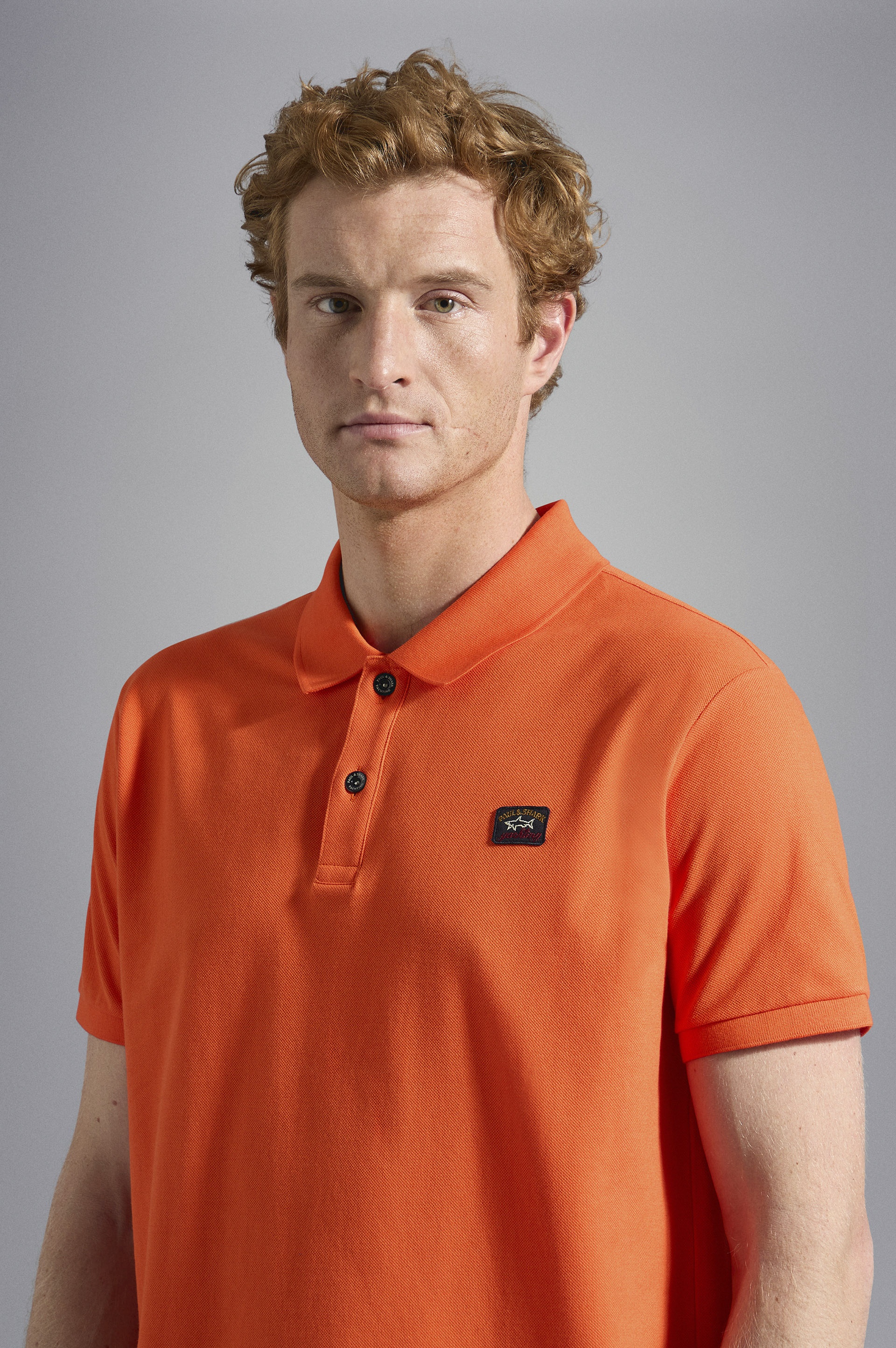 COTTON PIQUÉ POLO WITH ICONIC BADGE - 4