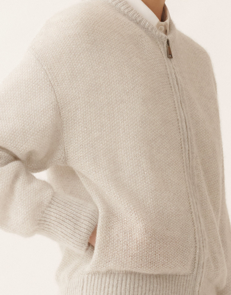 Mohair bomber with sequins 5