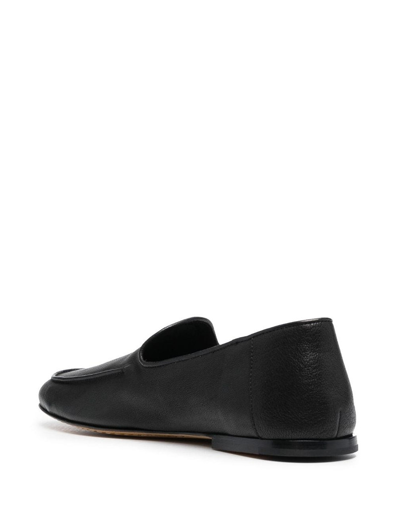 almond-toe leather loafers 3