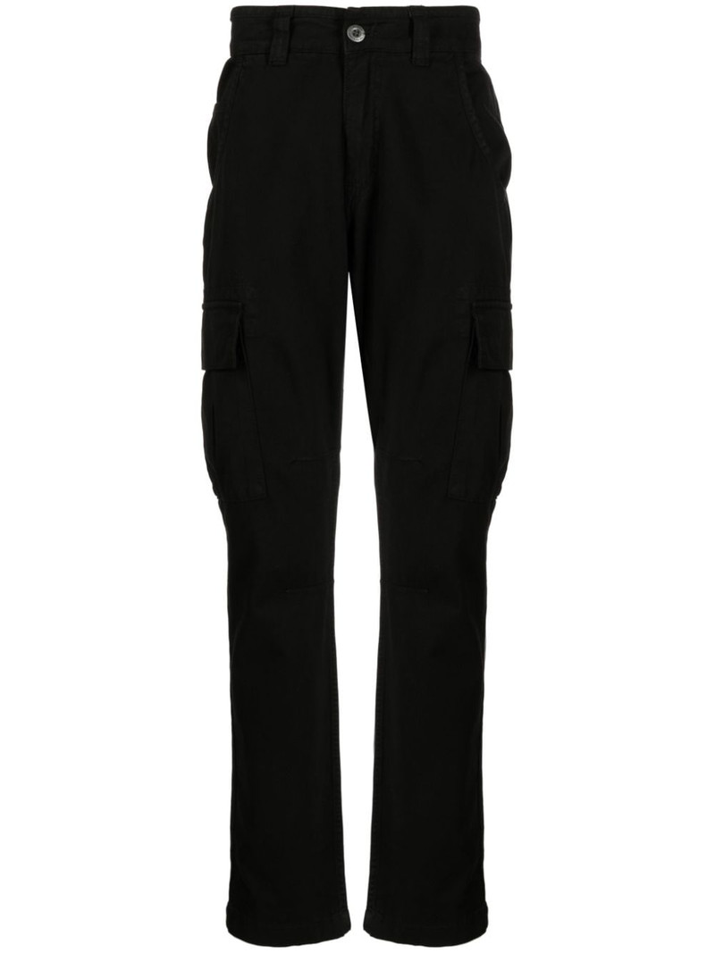 straight-leg cotton cargo trousers 1