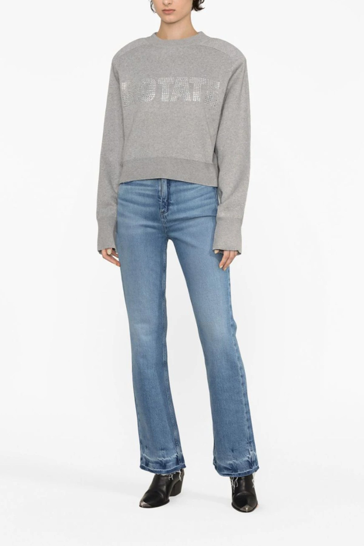 'Firm Knit Cropped' sweater - 2