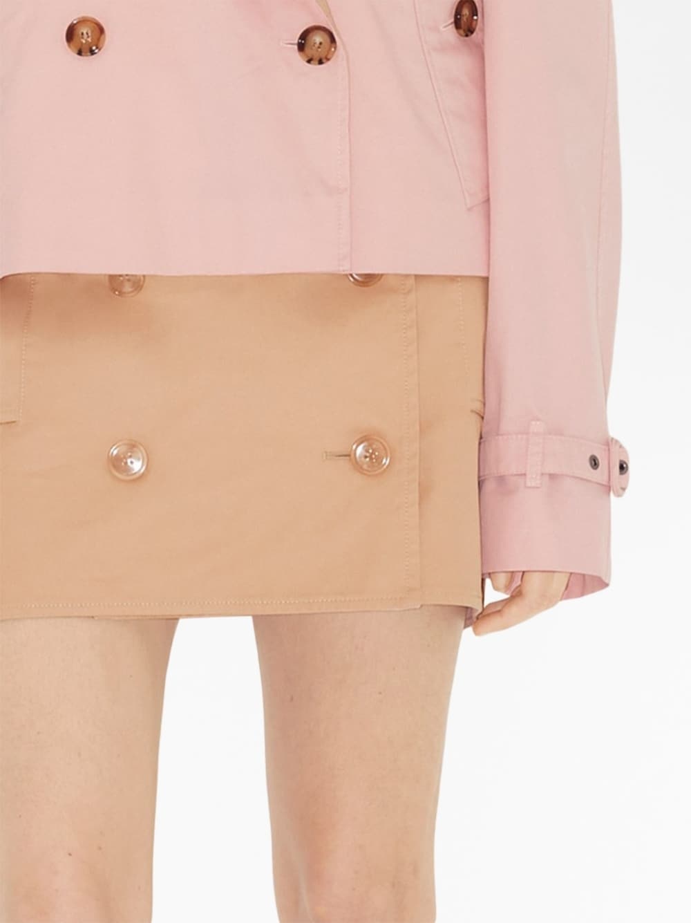 trench cotton mini skirt - 5