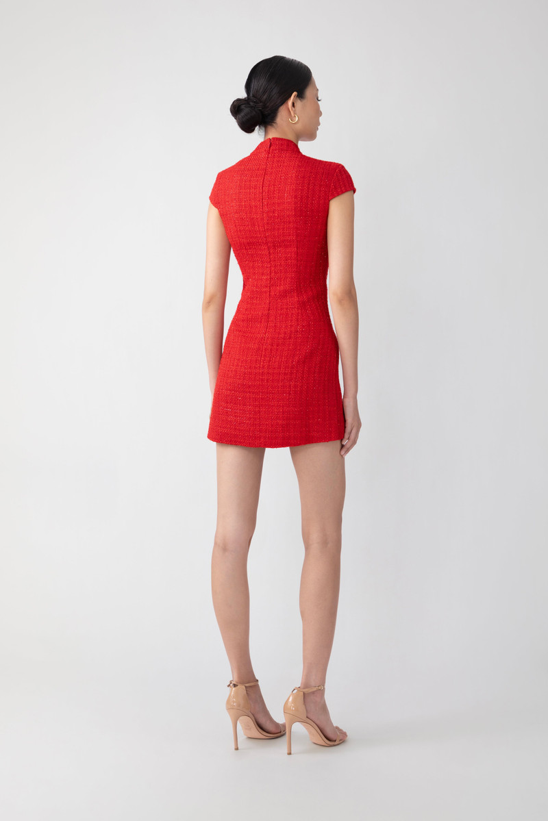 SAU LEE NATASHA TWEED MINI DRESS outlook