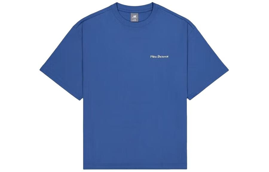 New Balance Wordmark Logo Skate Graphic T-Shirt 'Blue' AMT42338-NYY - 2