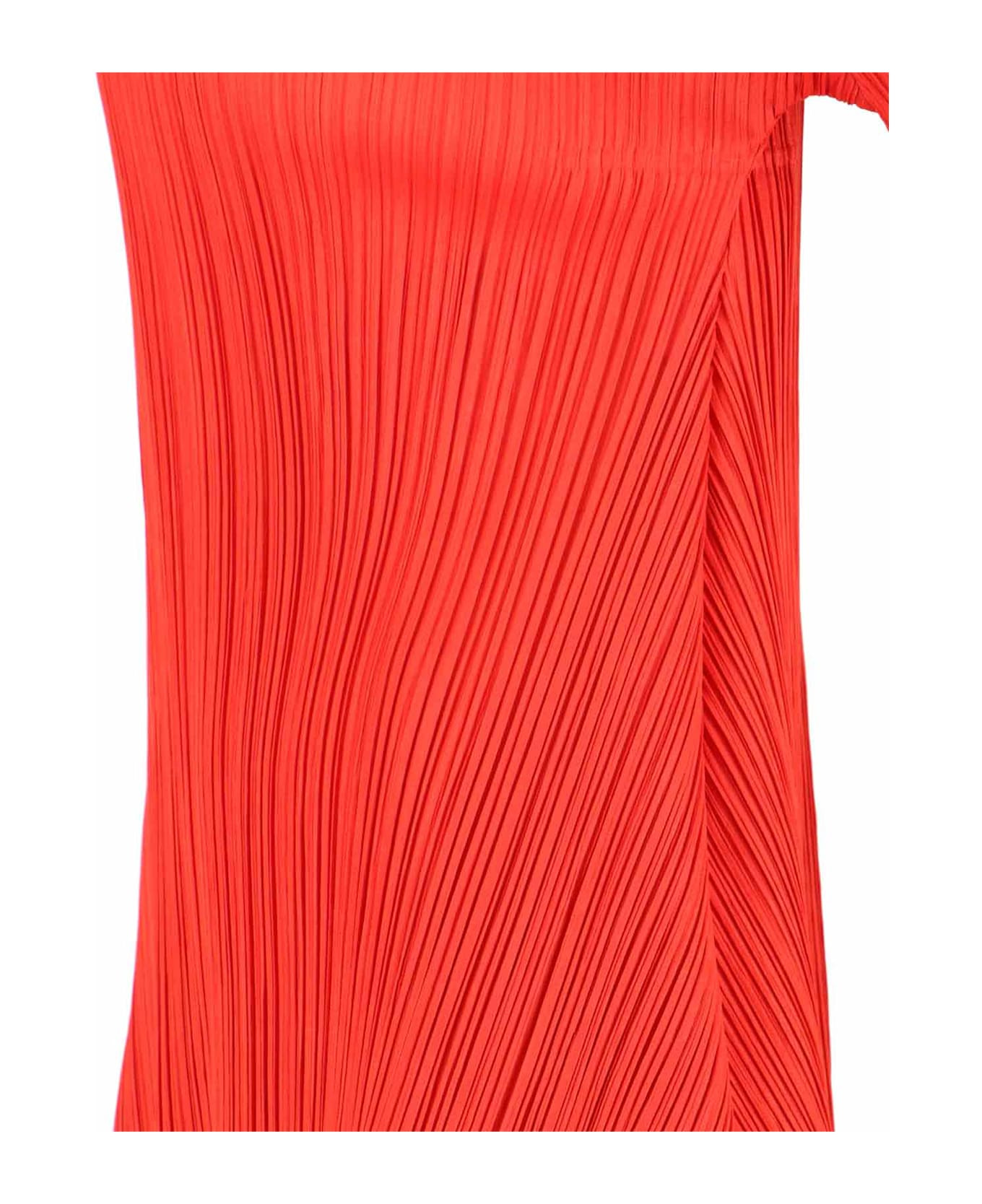 Pleated Midi Dresses - 3