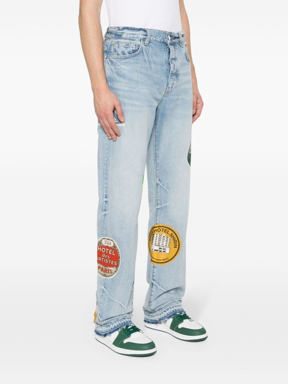 Travel Patch straight-leg jeans - 3