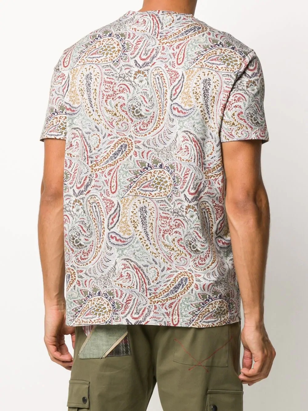 paisley print T-shirt - 4