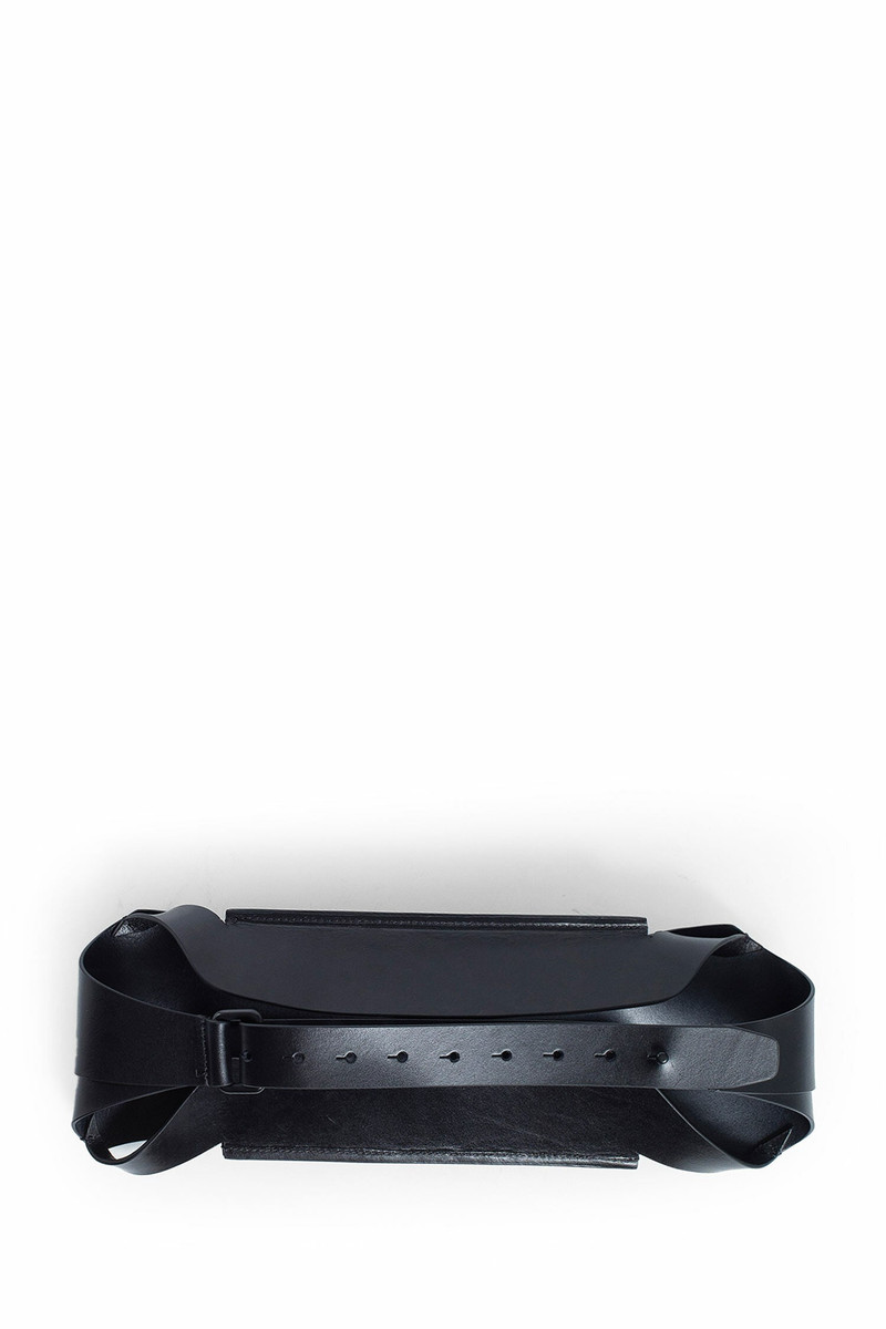 Ann Demeulemeester ANN DEMEULEMEESTER UNISEX BLACK BELTS outlook