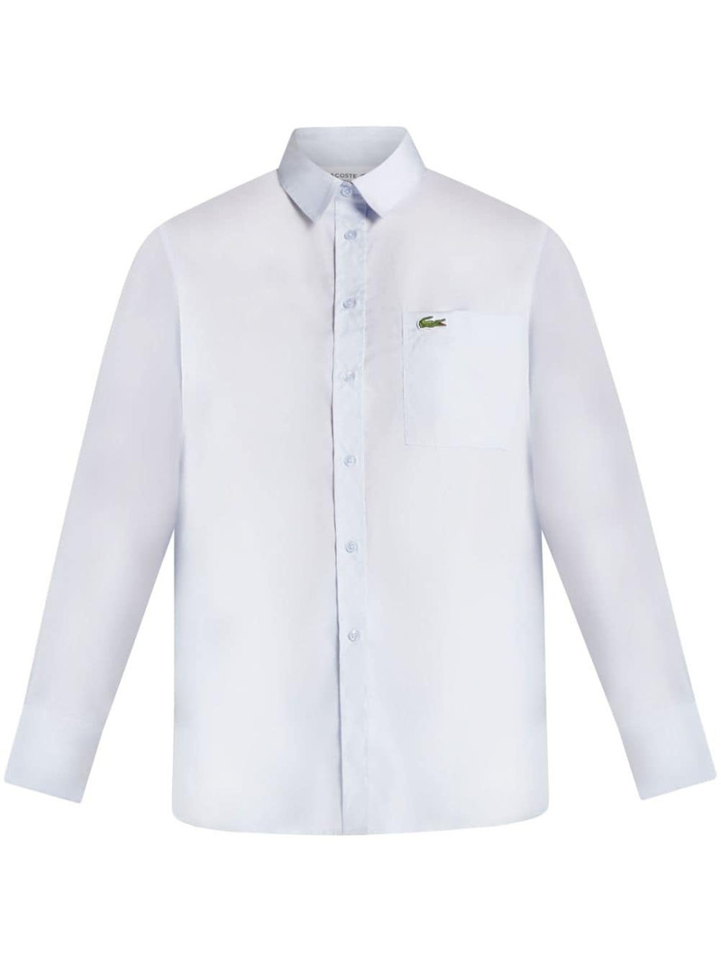 logo-appliquÃ© cotton shirt 1
