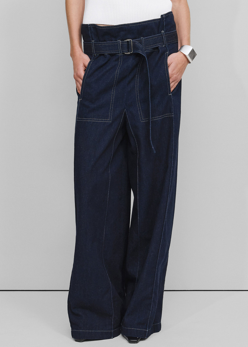 BEVZA Bevza Square Jeans - Navy outlook