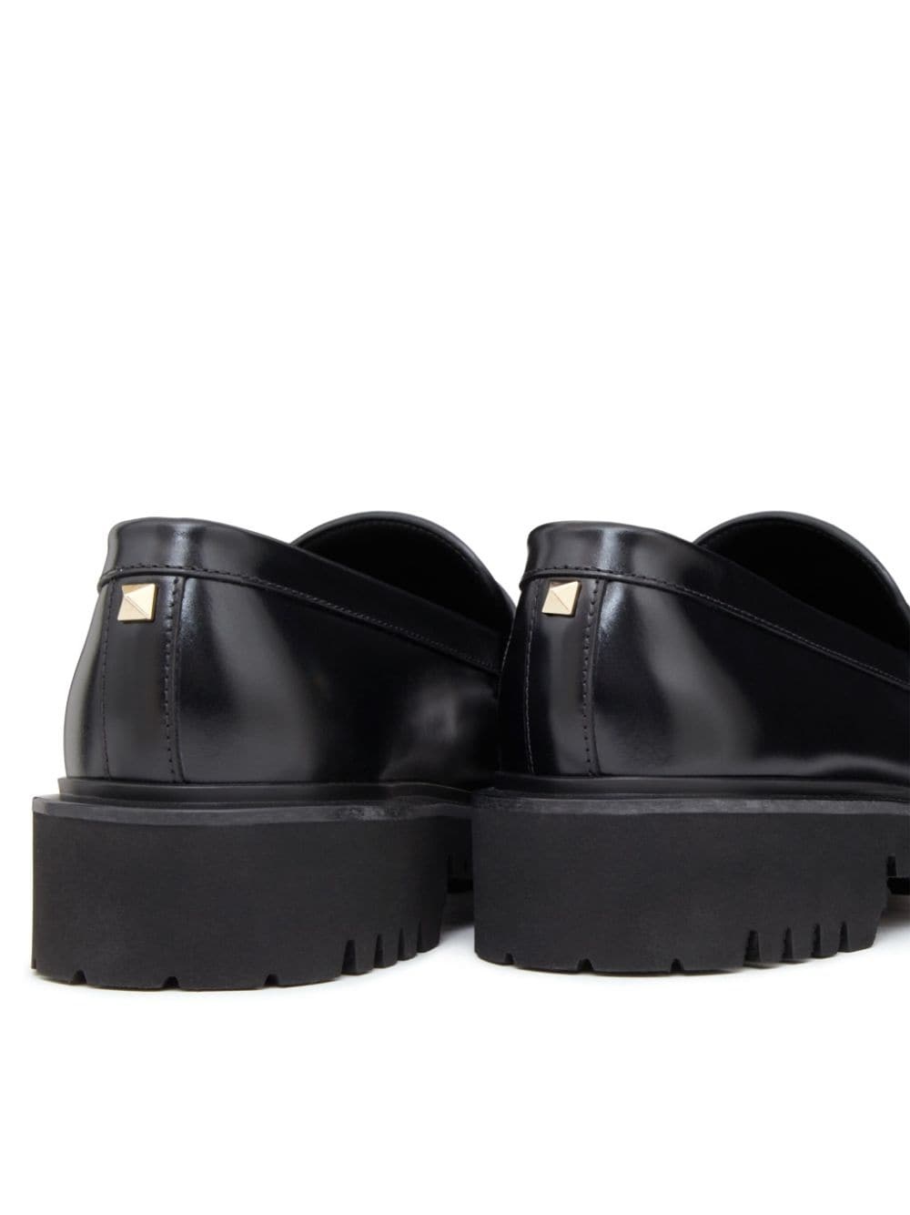 Rockstud-embellished leather loafers - 5