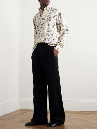 TOM FORD Button-Down Collar Floral-Print Lyocell Shirt outlook