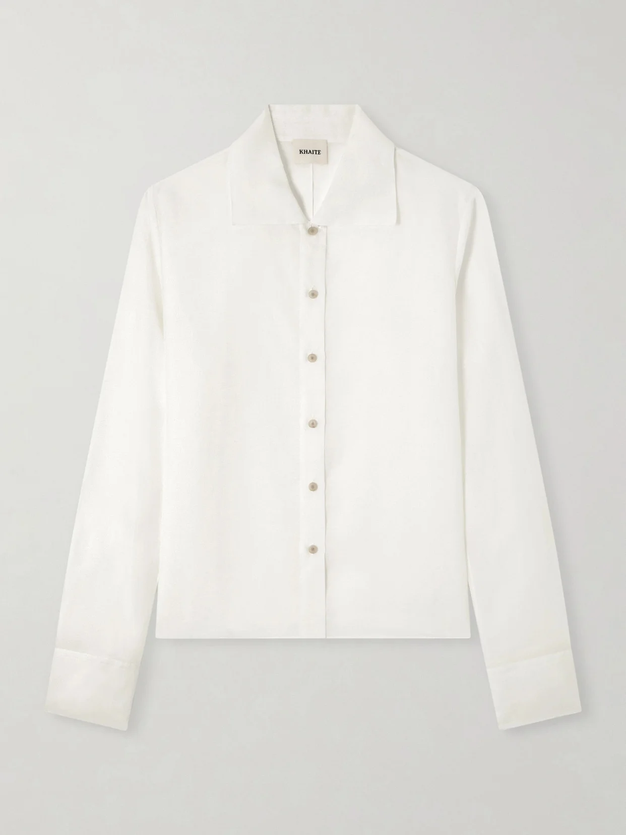 Jaylin Cotton And Silk-blend Shirt - 1