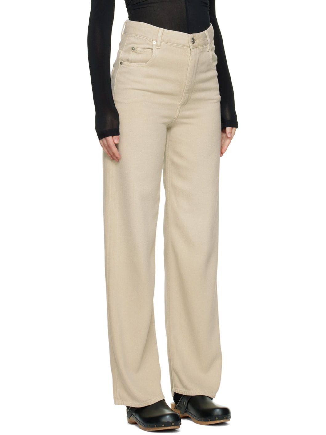 Beige Tilorsya Trousers - 2