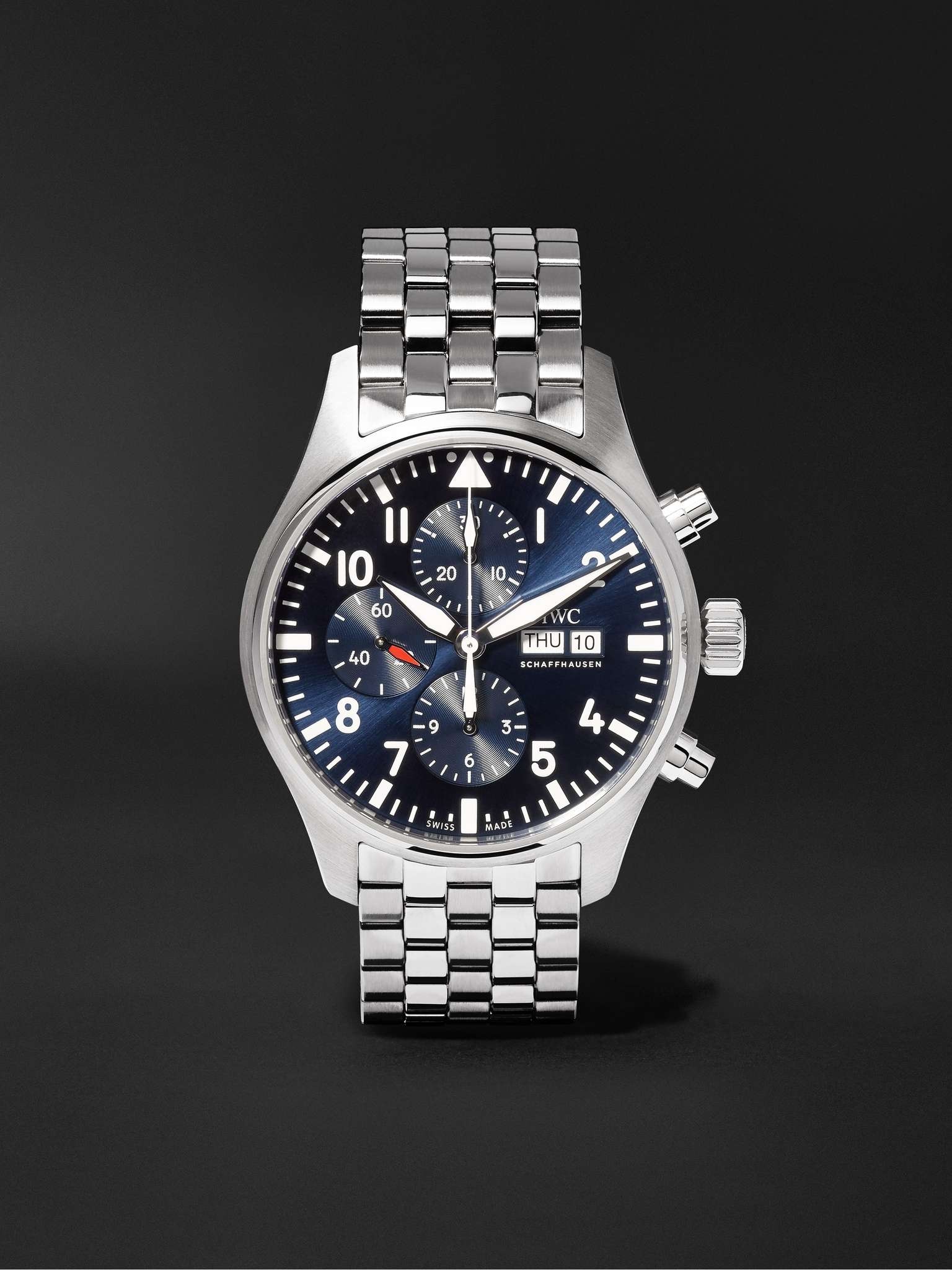 Pilot's Le Petit Prince Edition Chronograph 43mm Stainless Steel Watch, Ref. No. IW377717 - 1