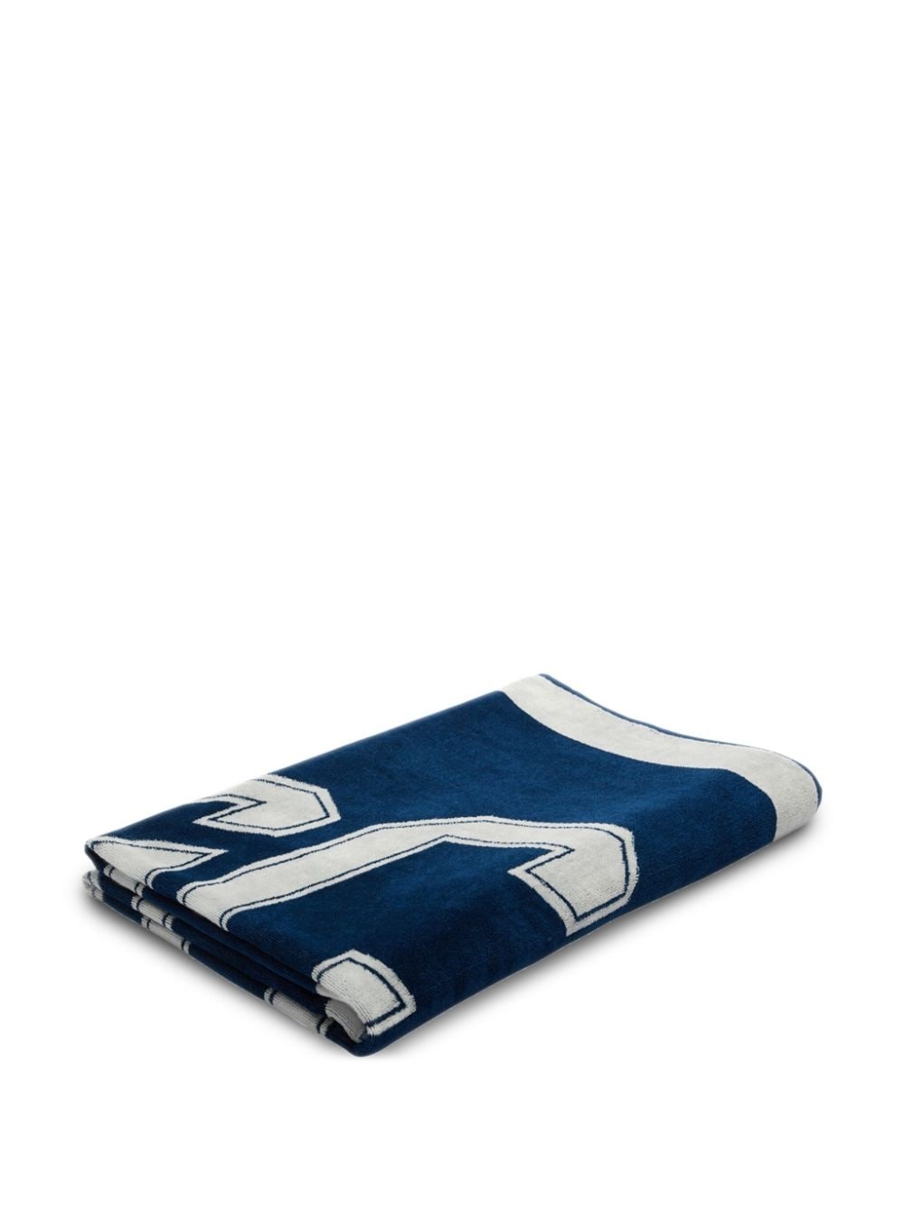 logo-print cotton beach towel - 2