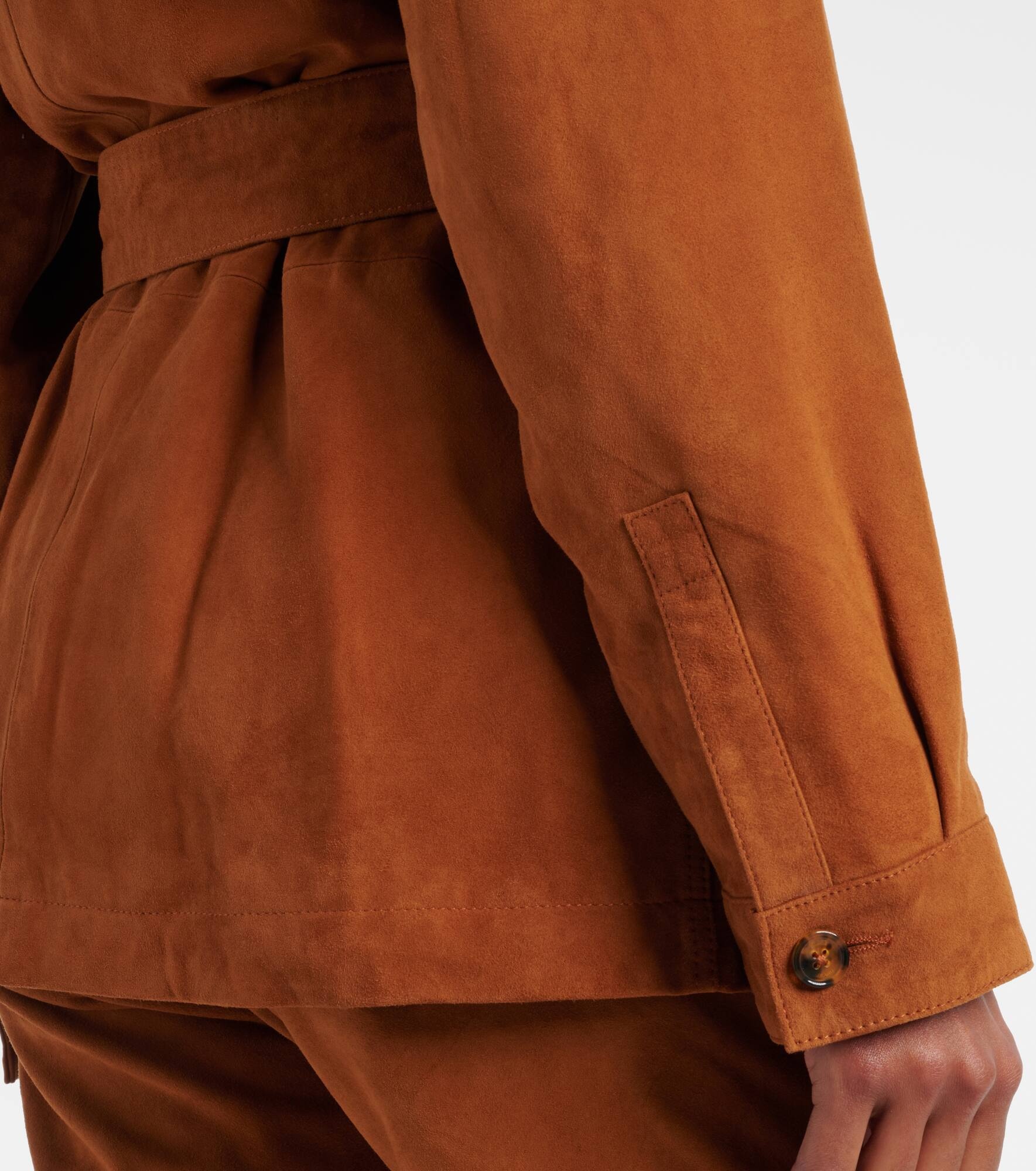 Viva Sahariana belted suede jacket - 6