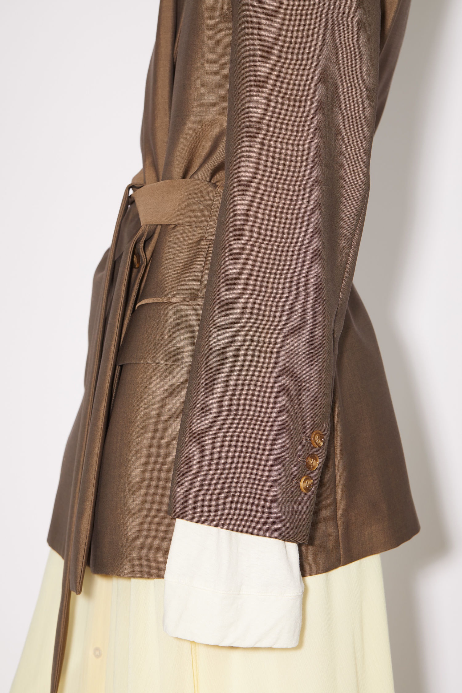 Tailored suit jacket - Almond brown - 7