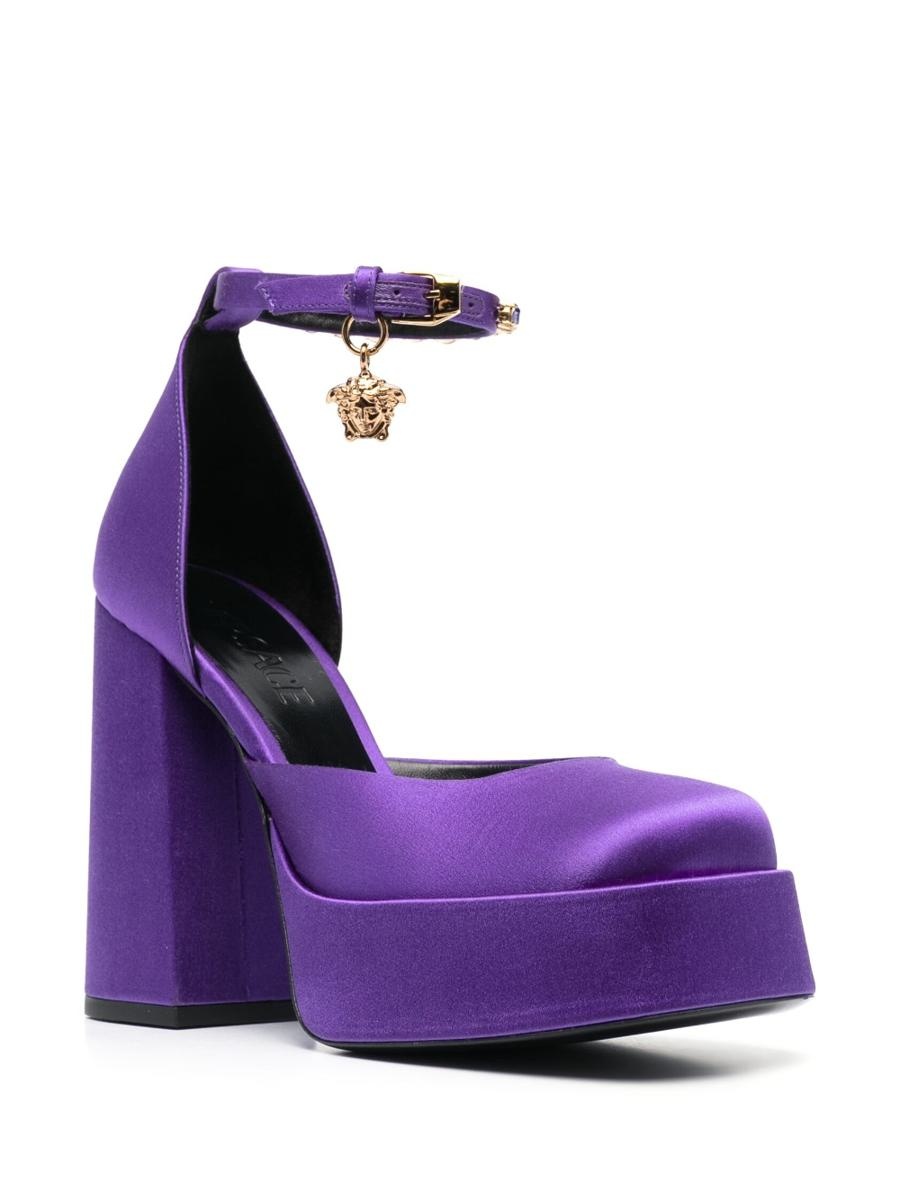 VERSACE SATIN PUMPS. SHOES - 7