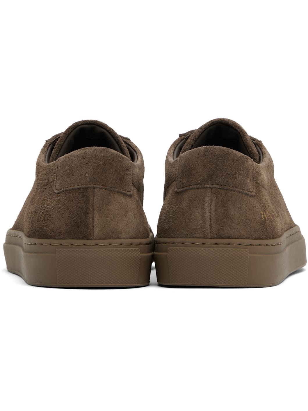 Brown Achilles Tonal Suede Sneakers - 2