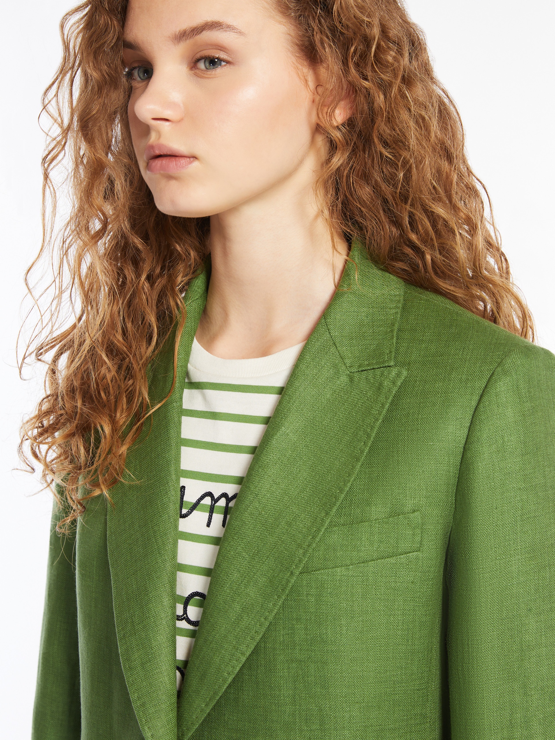 WEEKEND Max Mara NALUT Washed linen blazer | REVERSIBLE