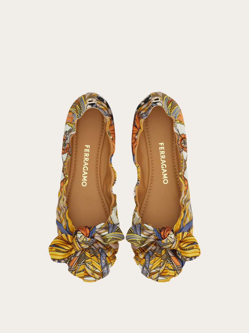 FERRAGAMO Bow embellished ballet flat outlook