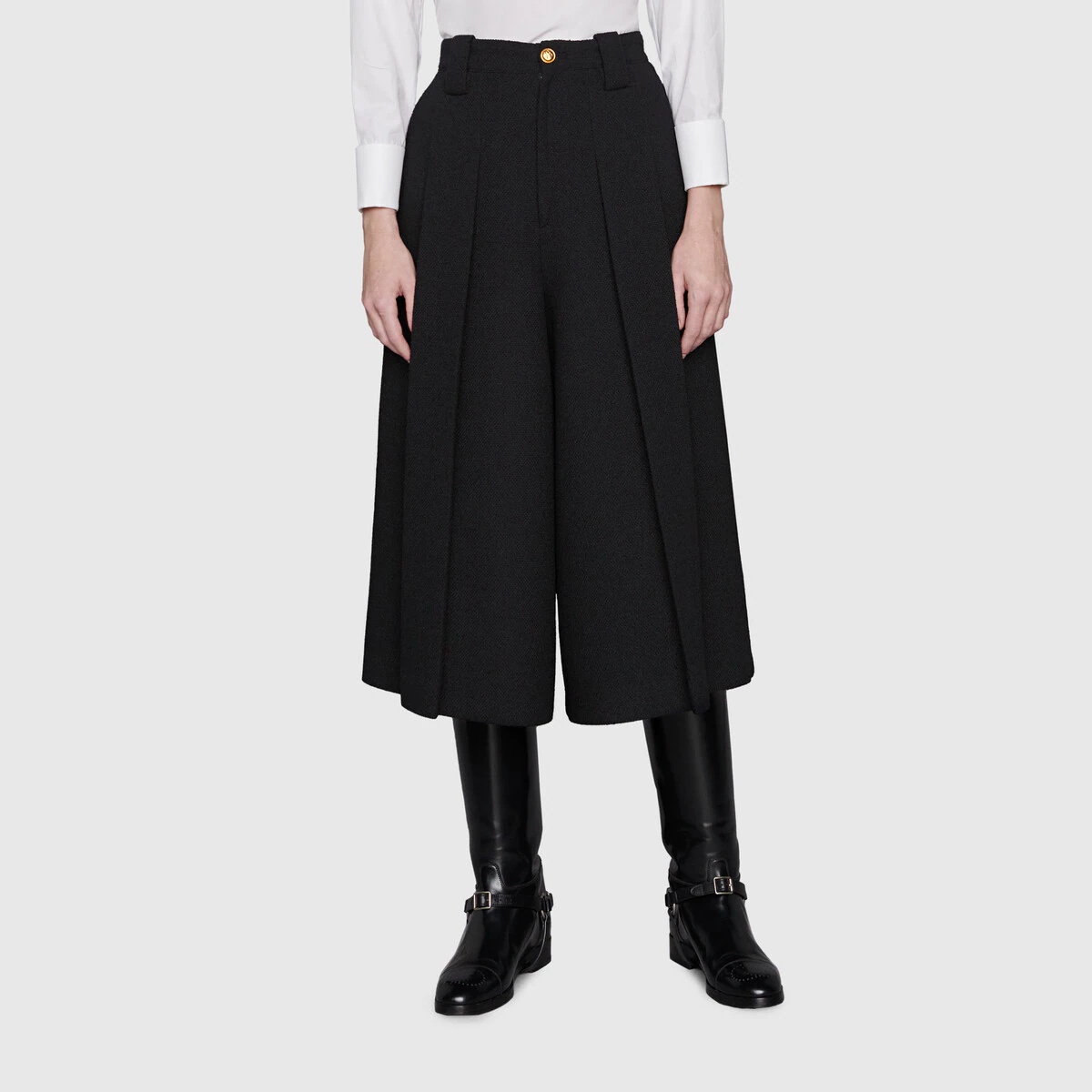 Pleated tweed pant - 3