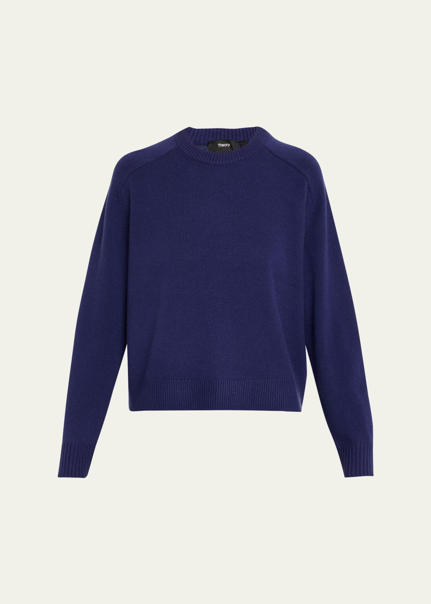 Cashmere Cropped Crewneck Sweater - 1