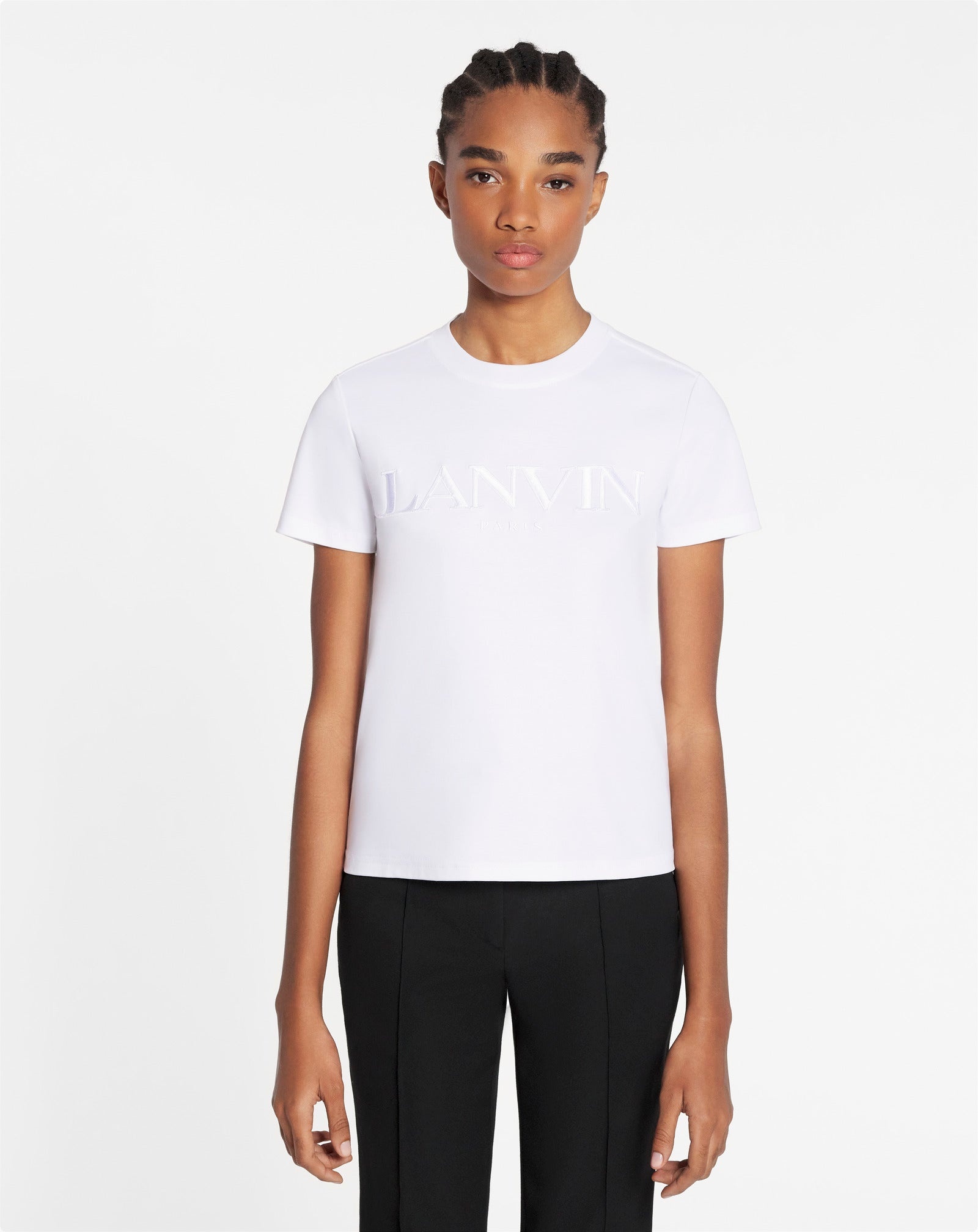 CLASSIC FIT LANVIN EMBROIDERED T-SHIRT - 2