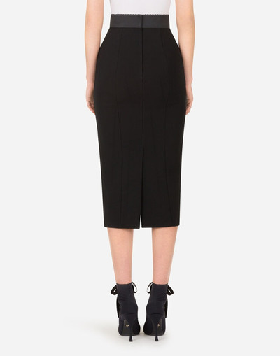 Dolce & Gabbana Jersey calf-length pencil skirt outlook