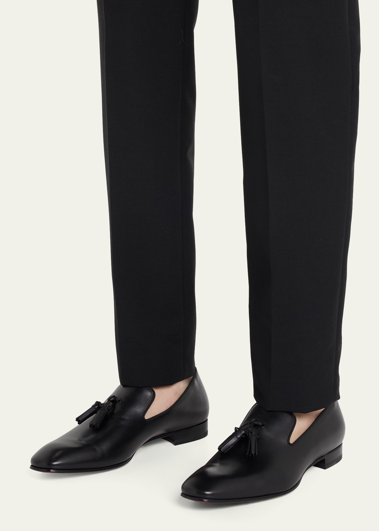 Men's Dandelion Tassel Leather Loafers - 2
