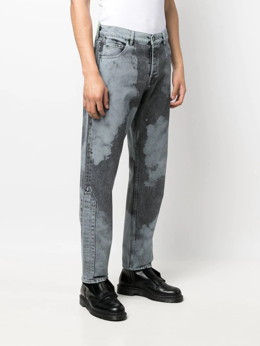 gradient-effect design trousers - 4