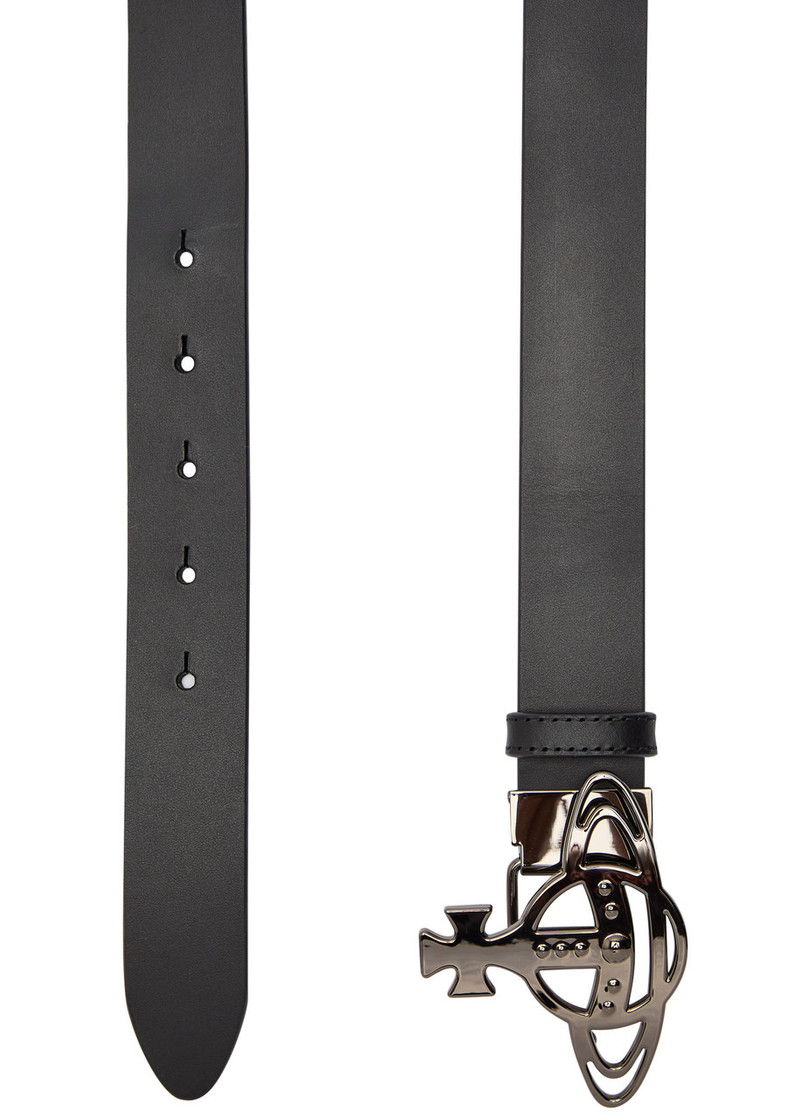 Vivienne Westwood Vivienne Westwood Orb Leather Belt outlook