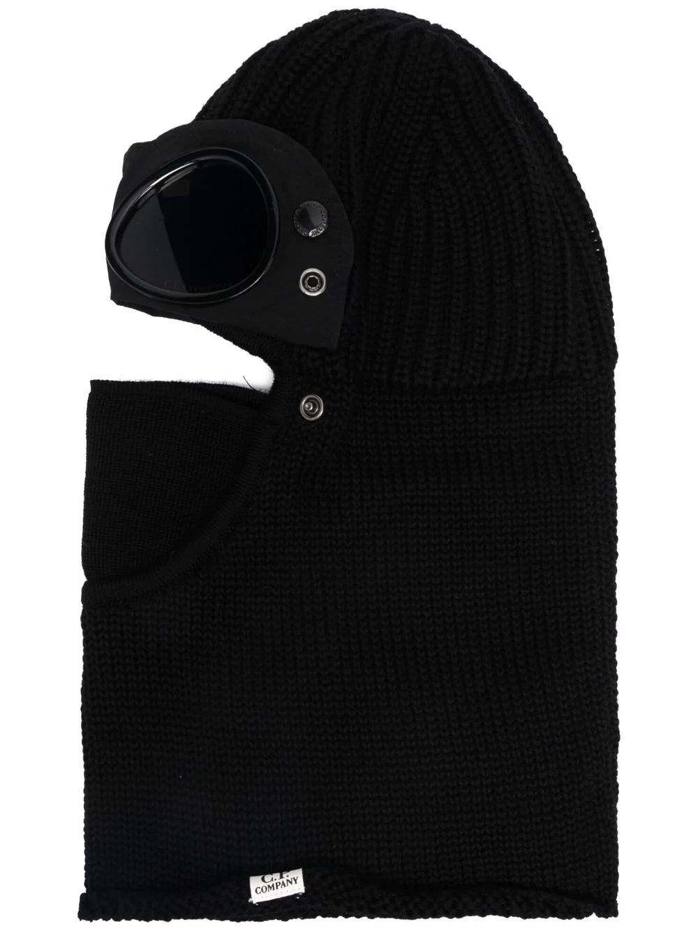 Lens-detailed wool balaclava - 1