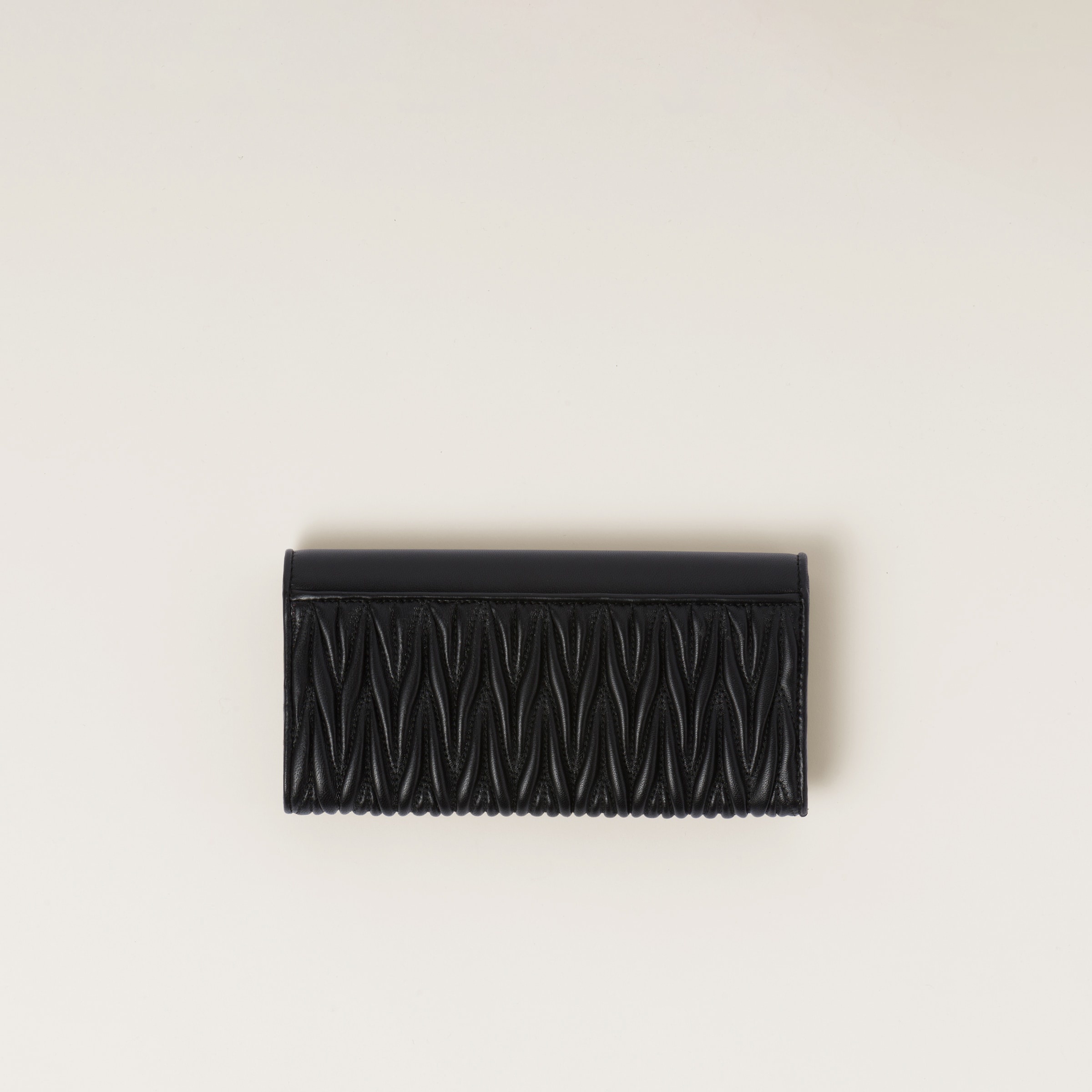 Large matelassé nappa leather wallet - 3