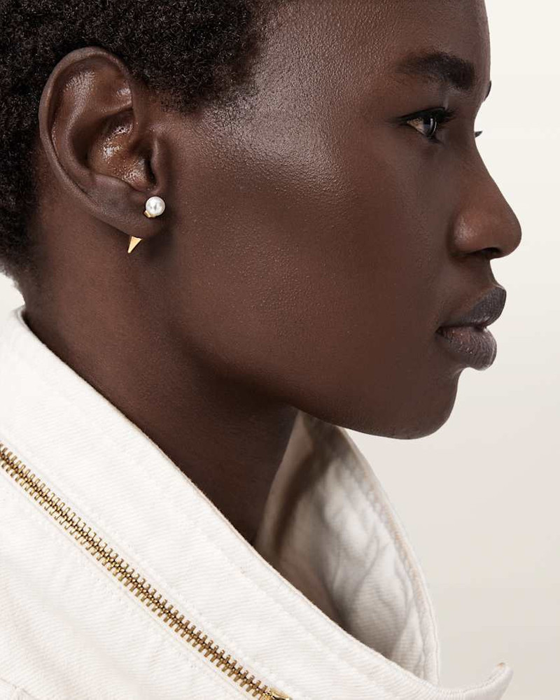 ALLSAINTS HAZEL SMALL PEARL STUD EARRINGS outlook