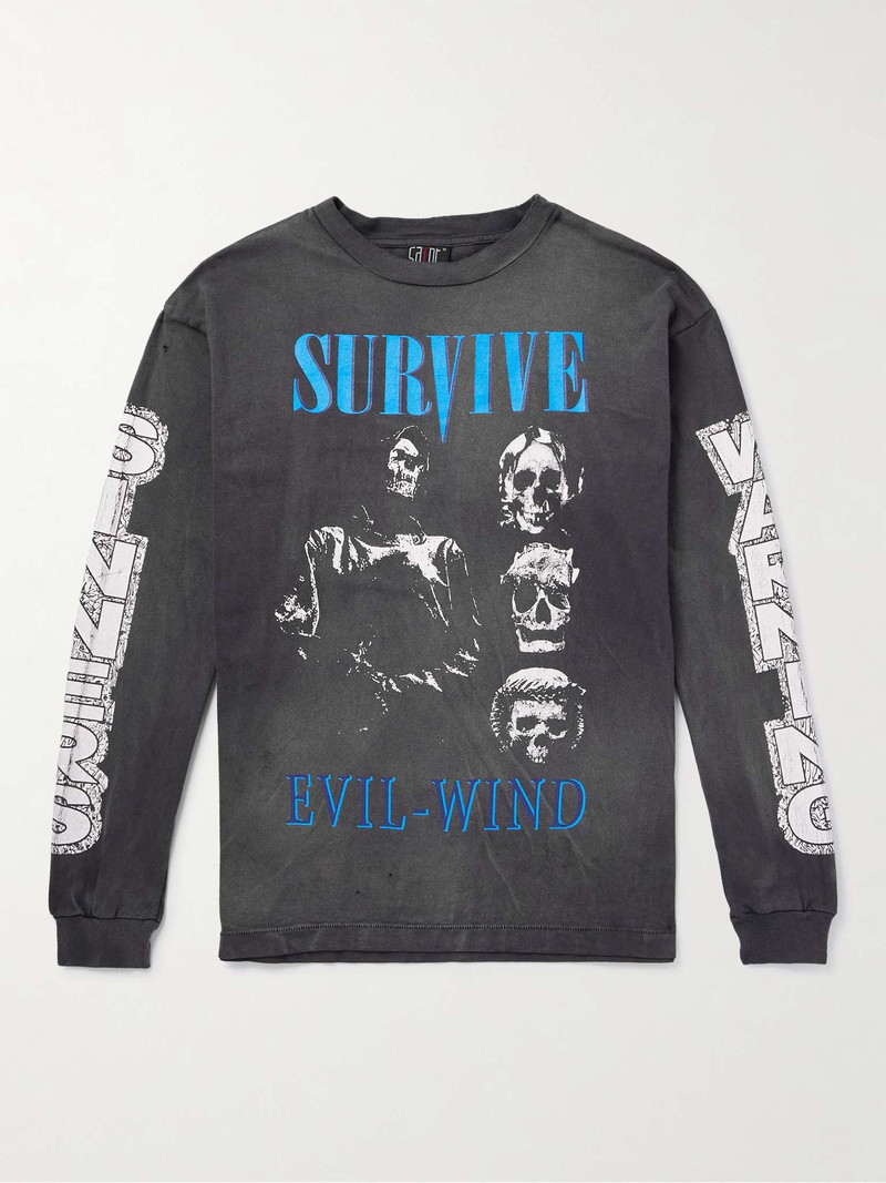 Printed Cotton-Jersey Sweatshirt - 1