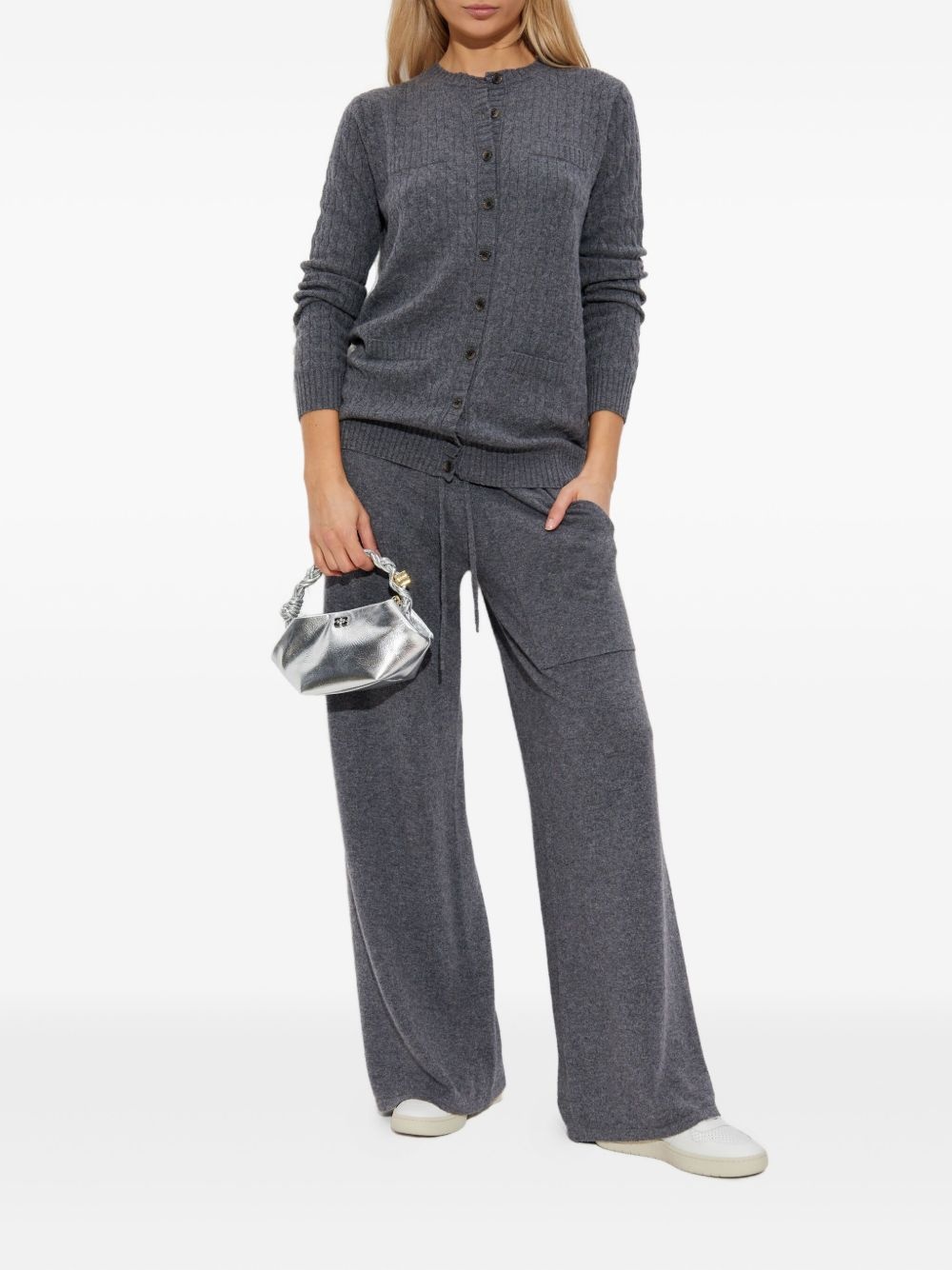 cable-knit cashmere cardigan - 2