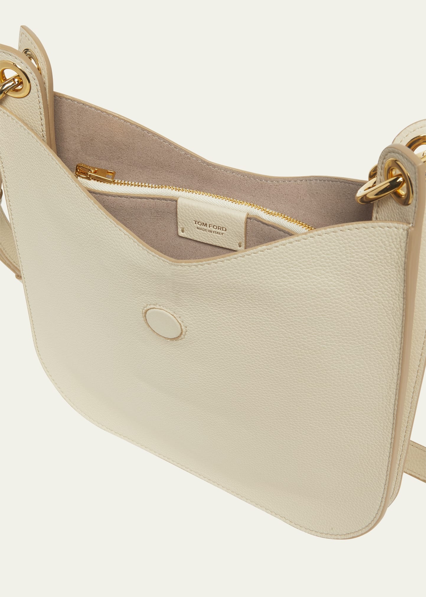 Tara Small Hobo Crossbody in Grained Leather - 4