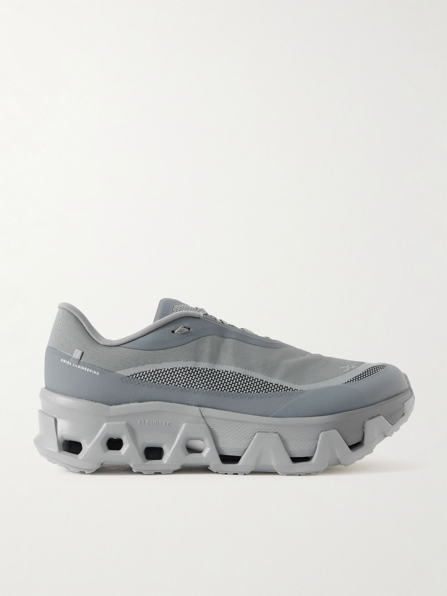 + POST ARCHIVE FACTION Cloudmonster Hyper Rubber-Trimmed Mesh Running Sneakers Gray - 1