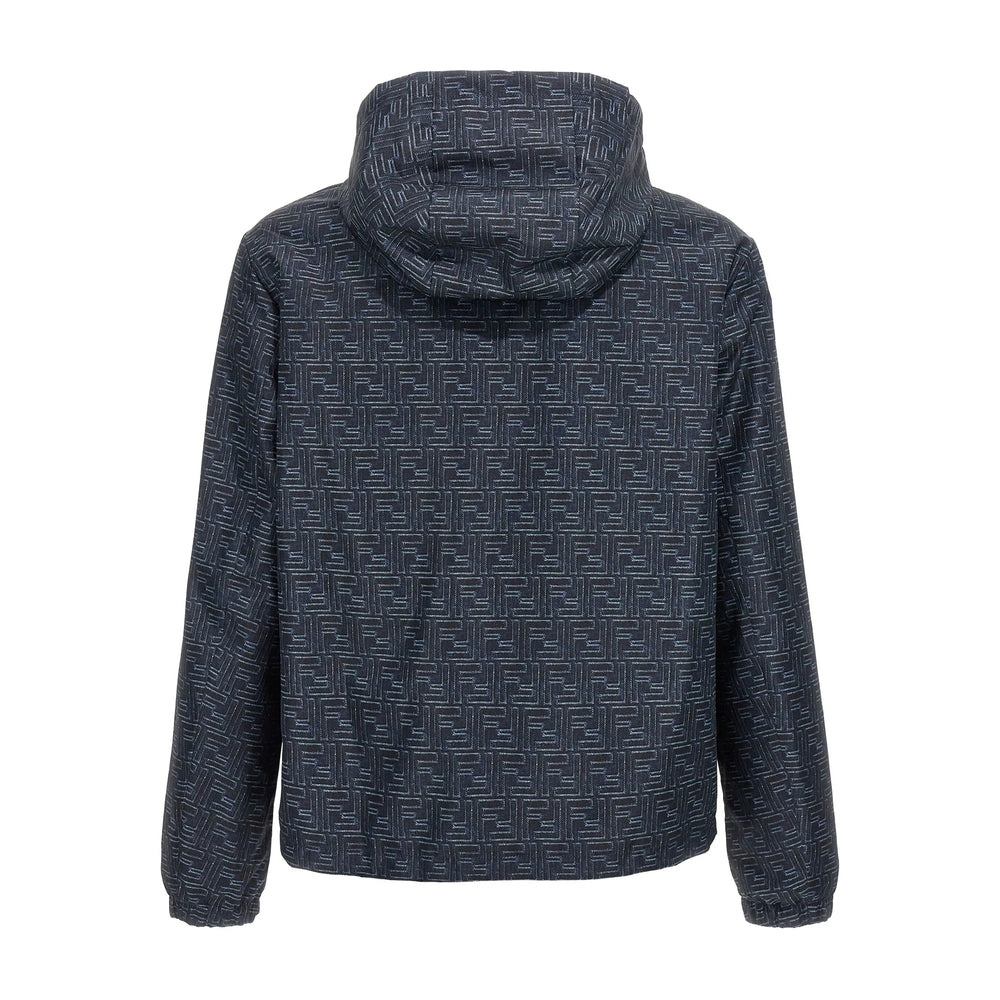 Fendi Blue Jackets - Hooded Jackets Men - 5