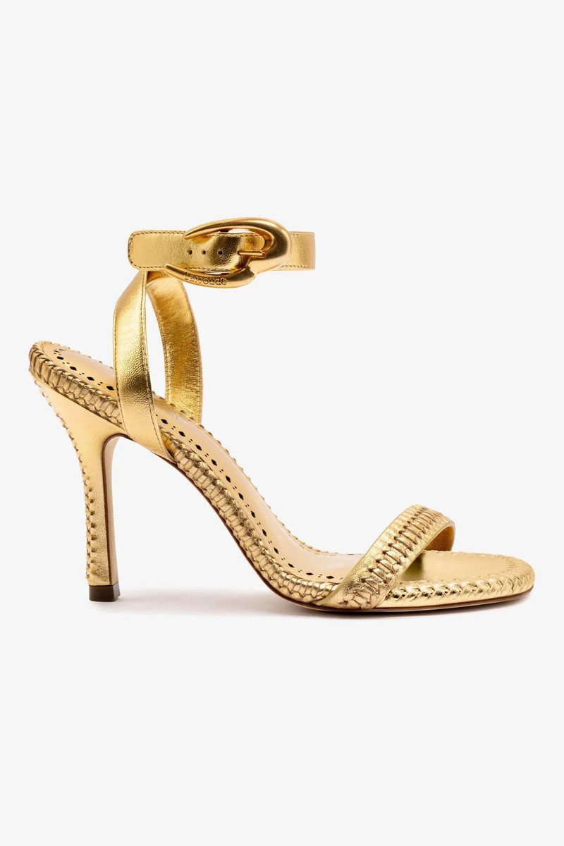 Verona Sandal In Gold Metallic Leather 1