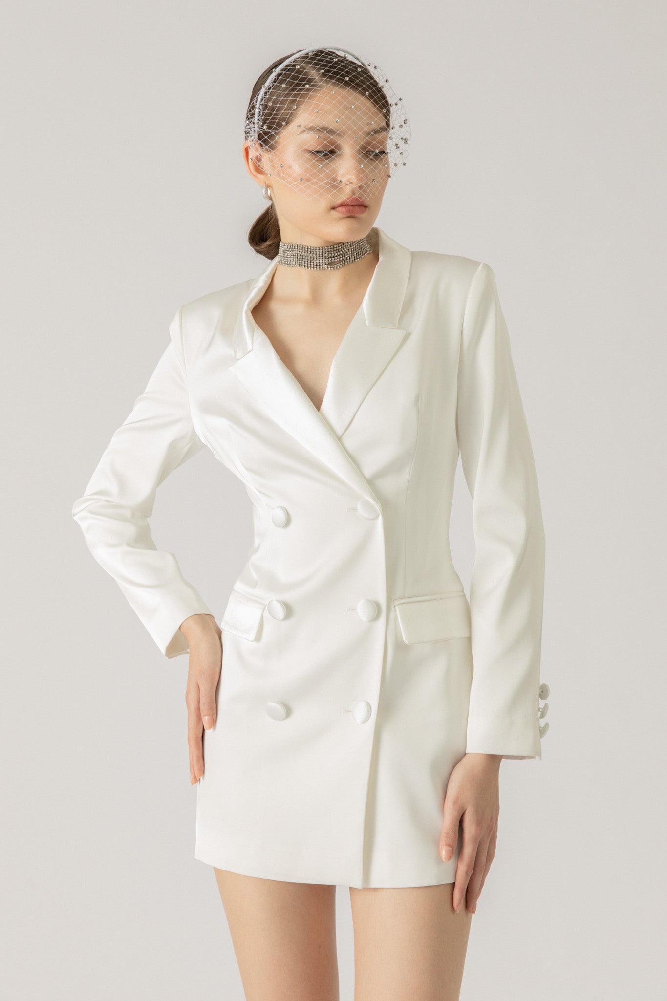 ALEXIS TUXEDO BLAZER DRESS - 2