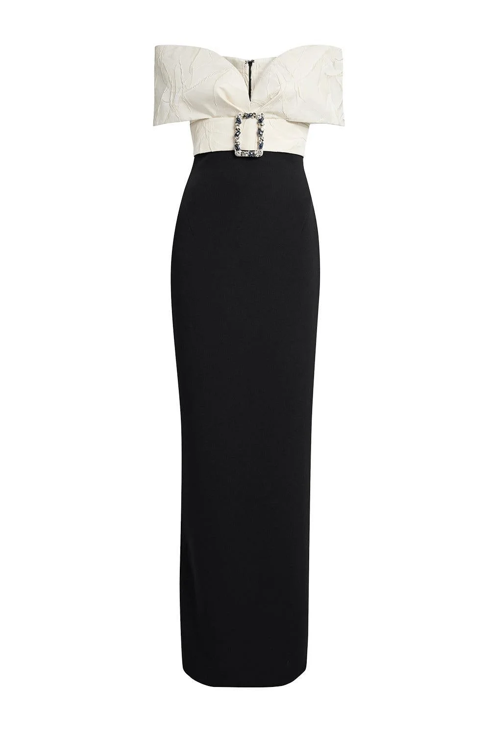 Abike Gown - Ivory Black - 1