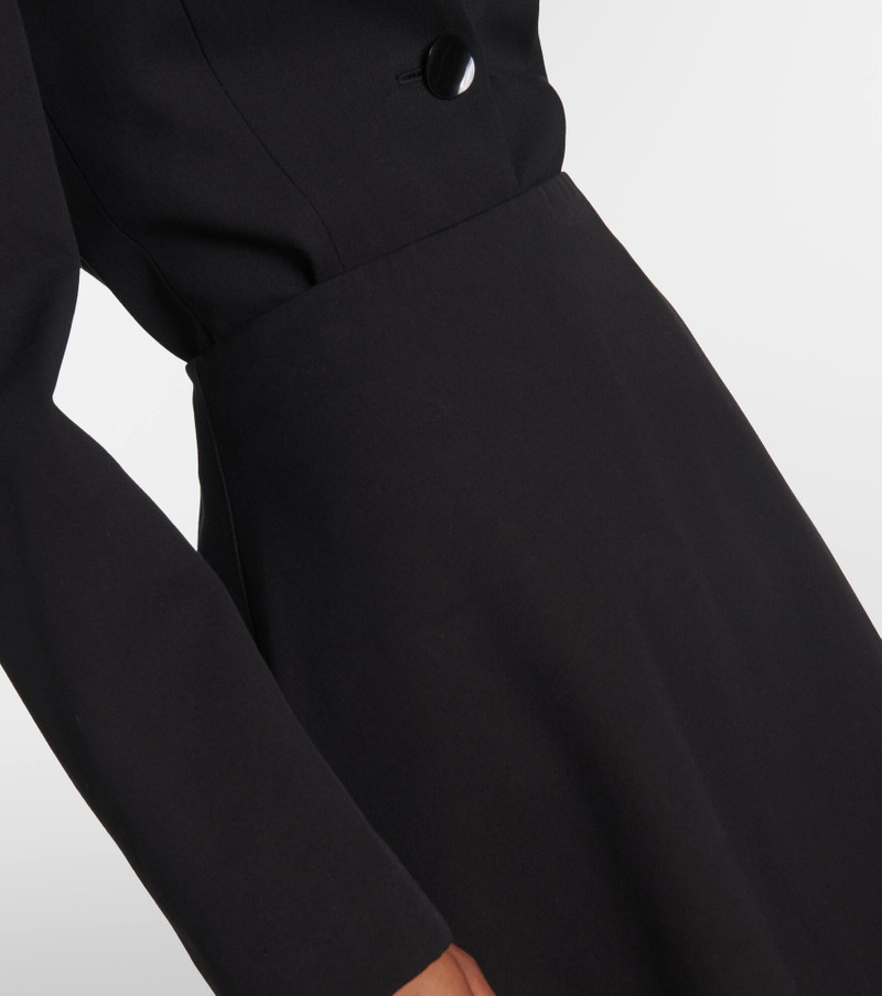 Skye cotton and wool midi skirt 4