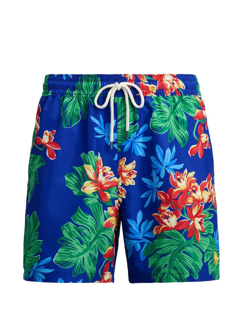floral-print drawstring swim shorts 1