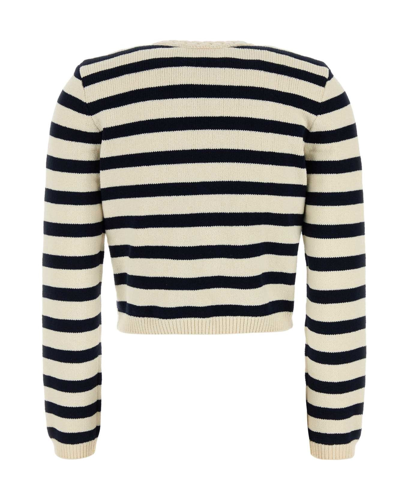 Embroidered Cotton Blend Cardigan - 2