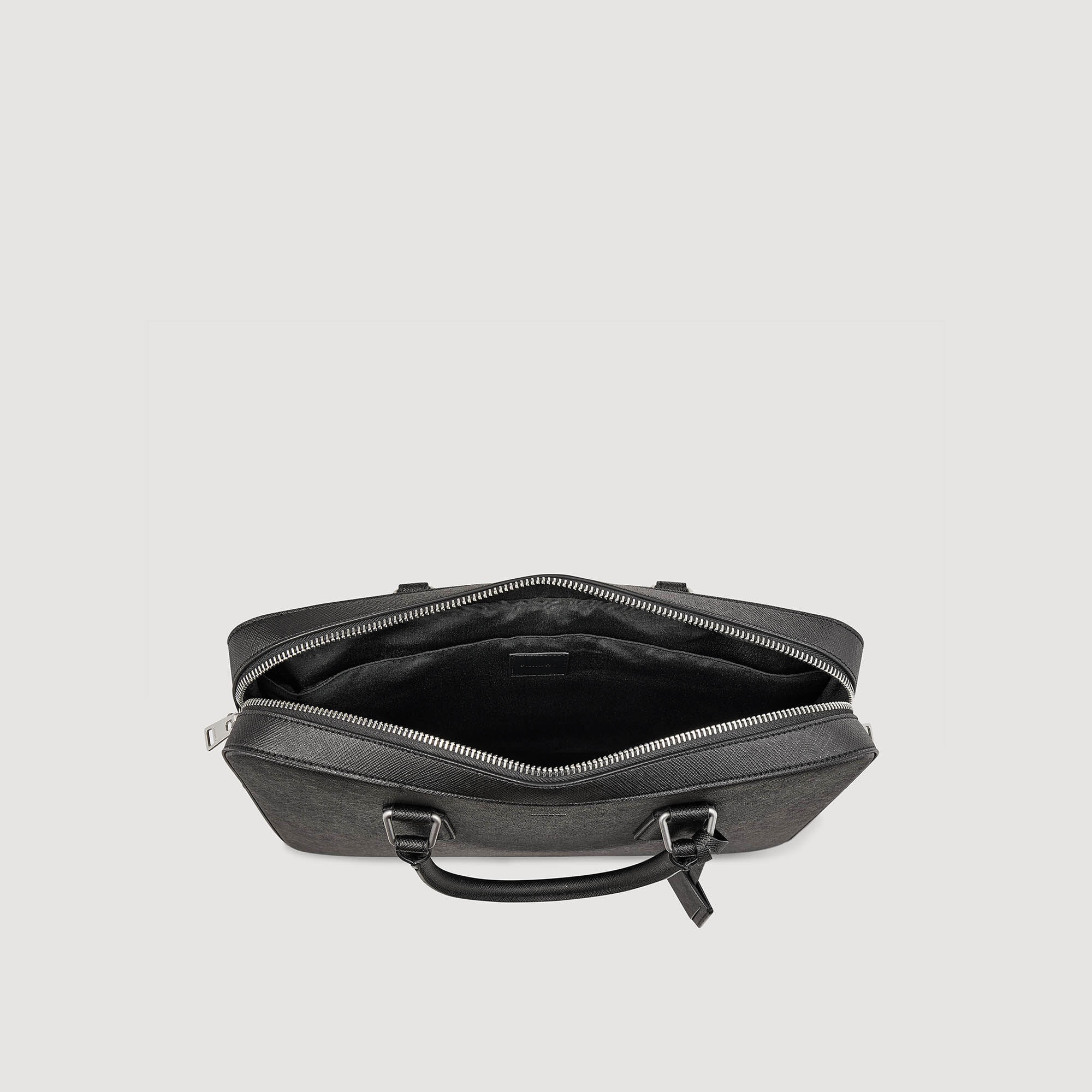 Saffiano leather briefcase - 5