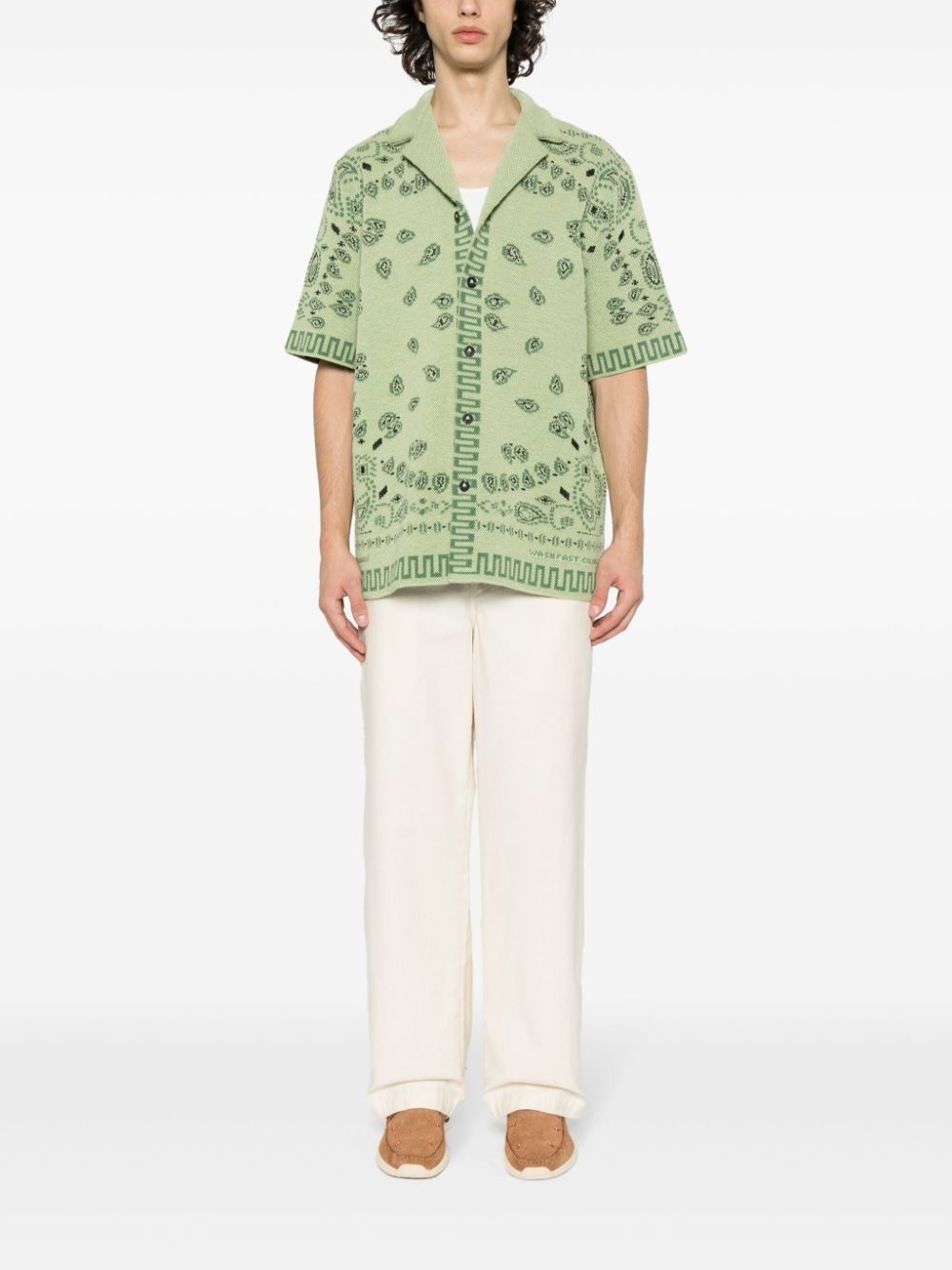 Bandana-jacquard cotton shirt - 2