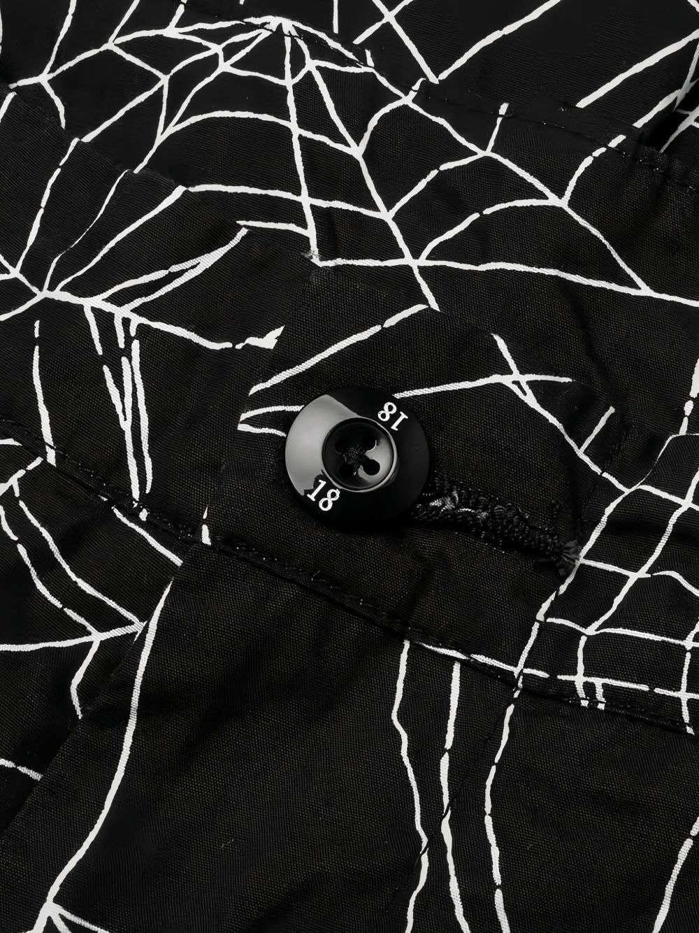 spiderweb-print shorts - 3